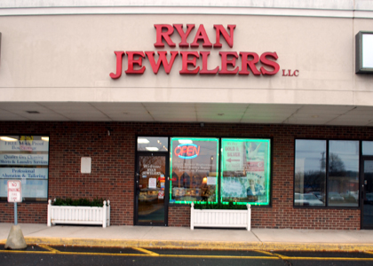 Ryan Jewelers Southington, CT location on Queen Street, Route 10